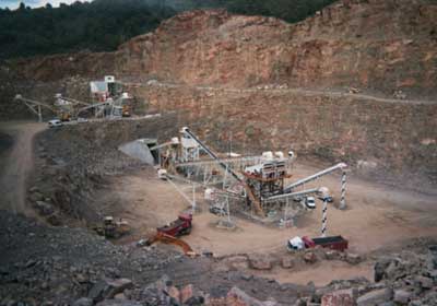 Instalación chancadora de piedra, plantas chancadoras para la ...