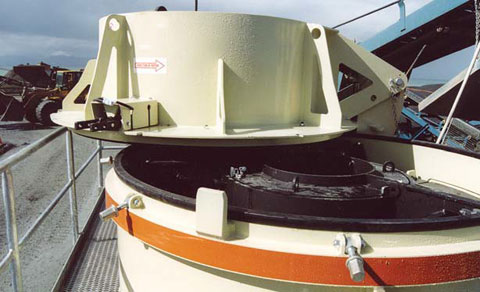 Impactor de eje vertical proceso de chancado automatizado